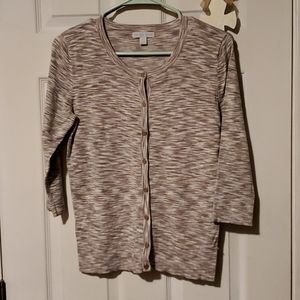 3/$6 Talbots Button Down Striped Cardigan